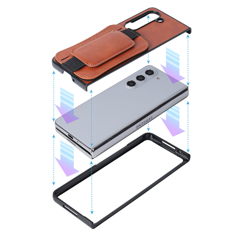 For Samsung Galaxy Z Fold5 5G Case Rotary Kickstand Card Slot Phone Cover For Samsung Galaxy Z Fold5 5G Case Rotary Kickstand Card Slot Phone Cover